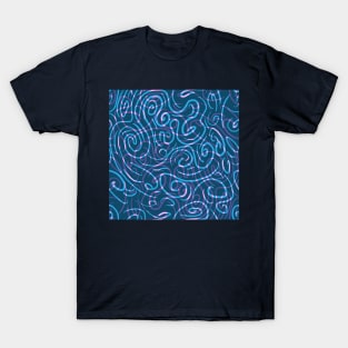 Swril pattern, colorful chaotic shapes T-Shirt